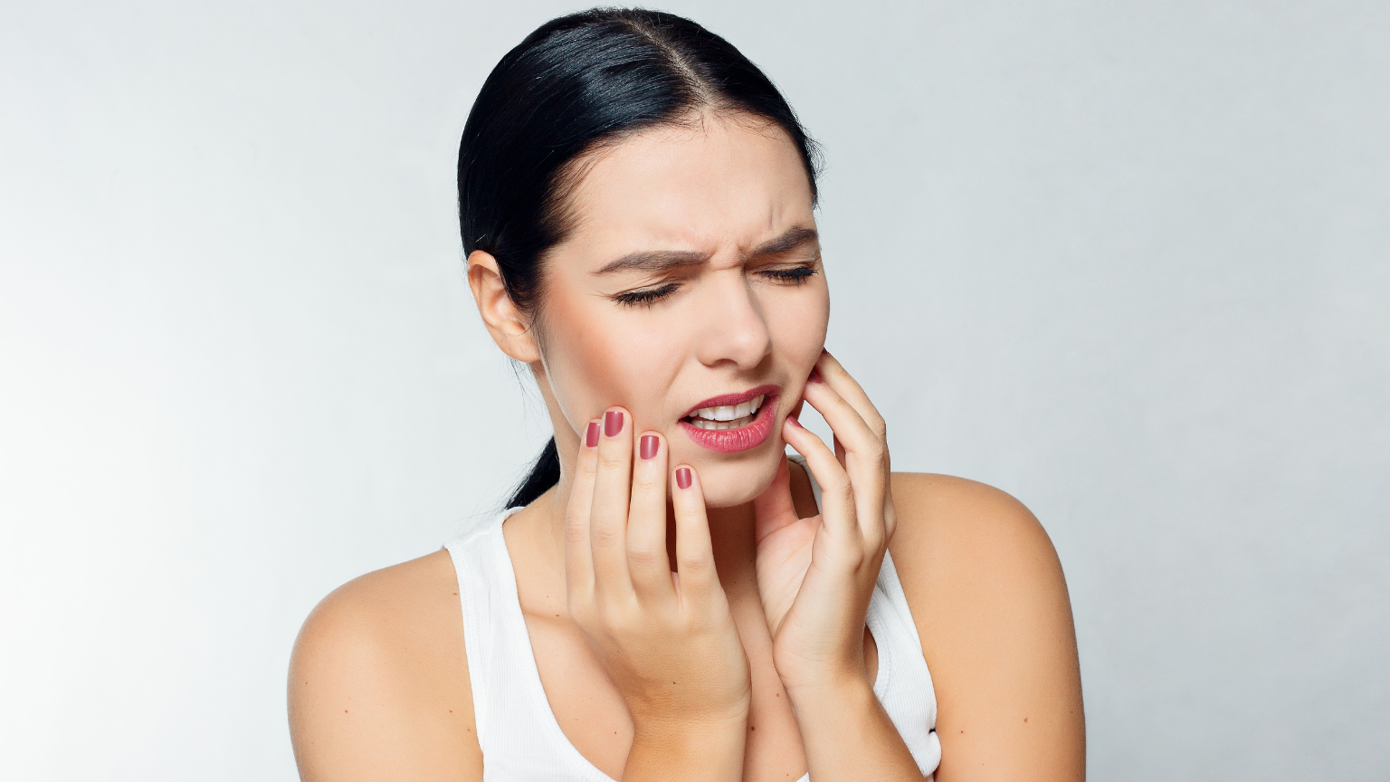 Saliva sample being collected for oral health diagnostics.