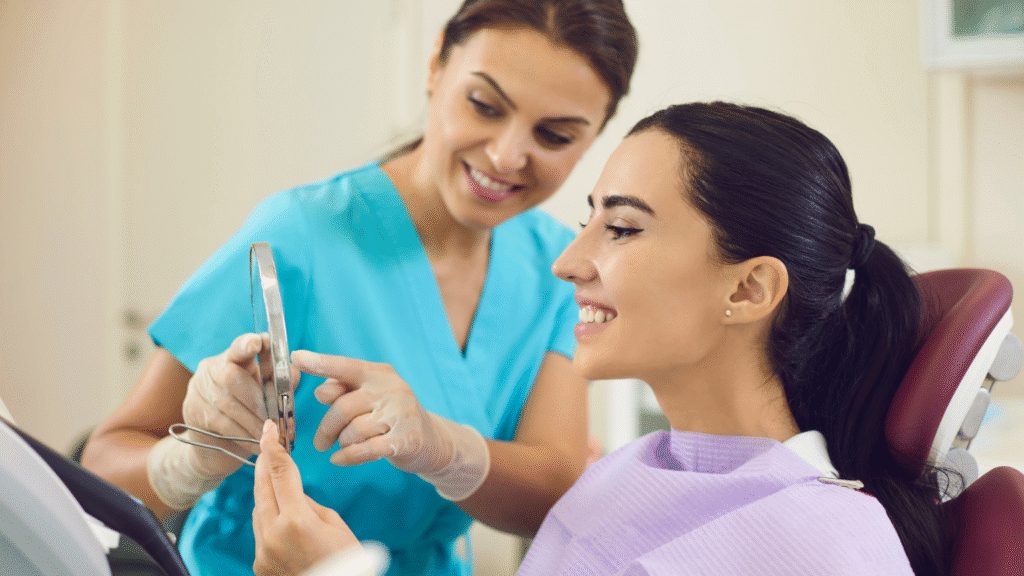 Comprehensive Guide to Periodontitis: Expert Gum Disease Treatment in Utah 1 - Professional Dental Dentist examining patient for gum disease (periodontitis) symptoms in Utah.
